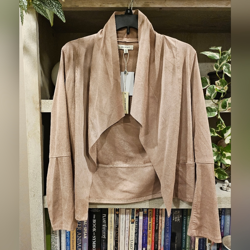 Max Studio Pink Suede Jacket - image 1